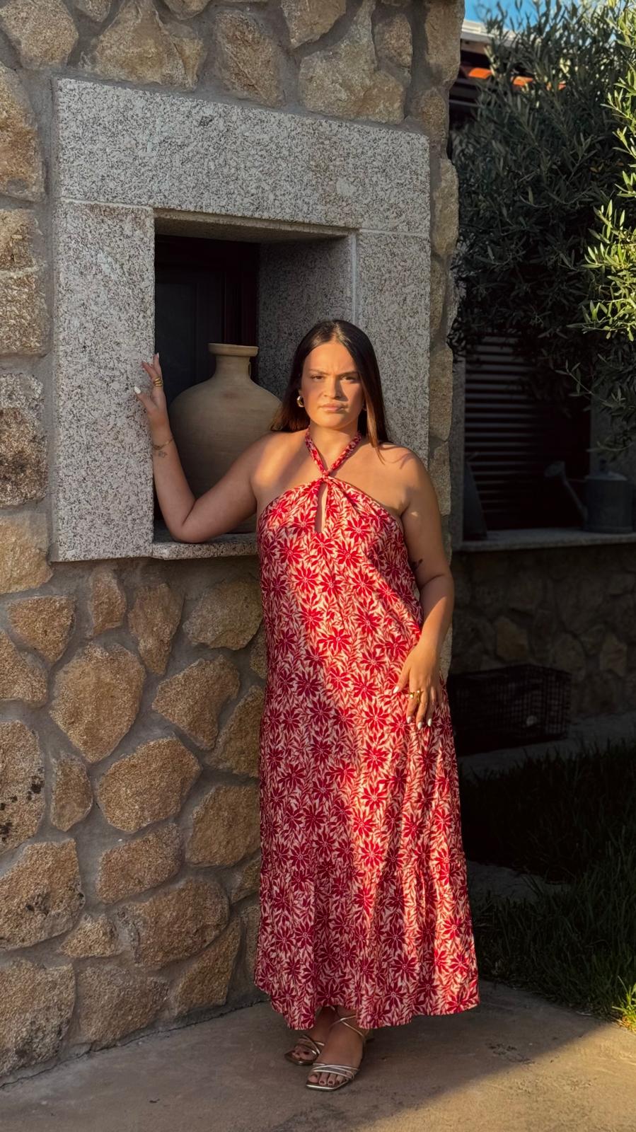 Vestido estampado floral